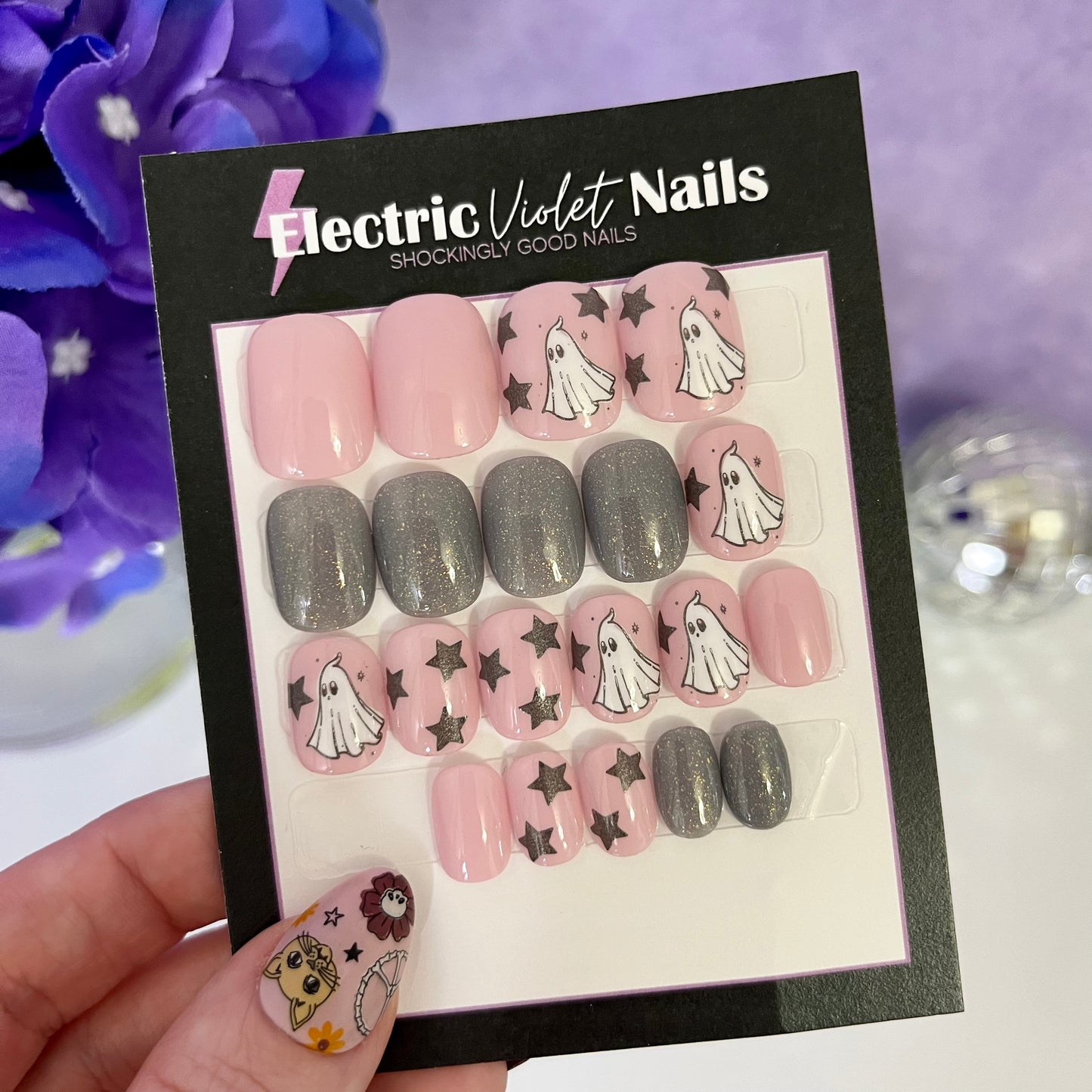 Pink & Silver Ghosts Halloween Set (Adult Set)