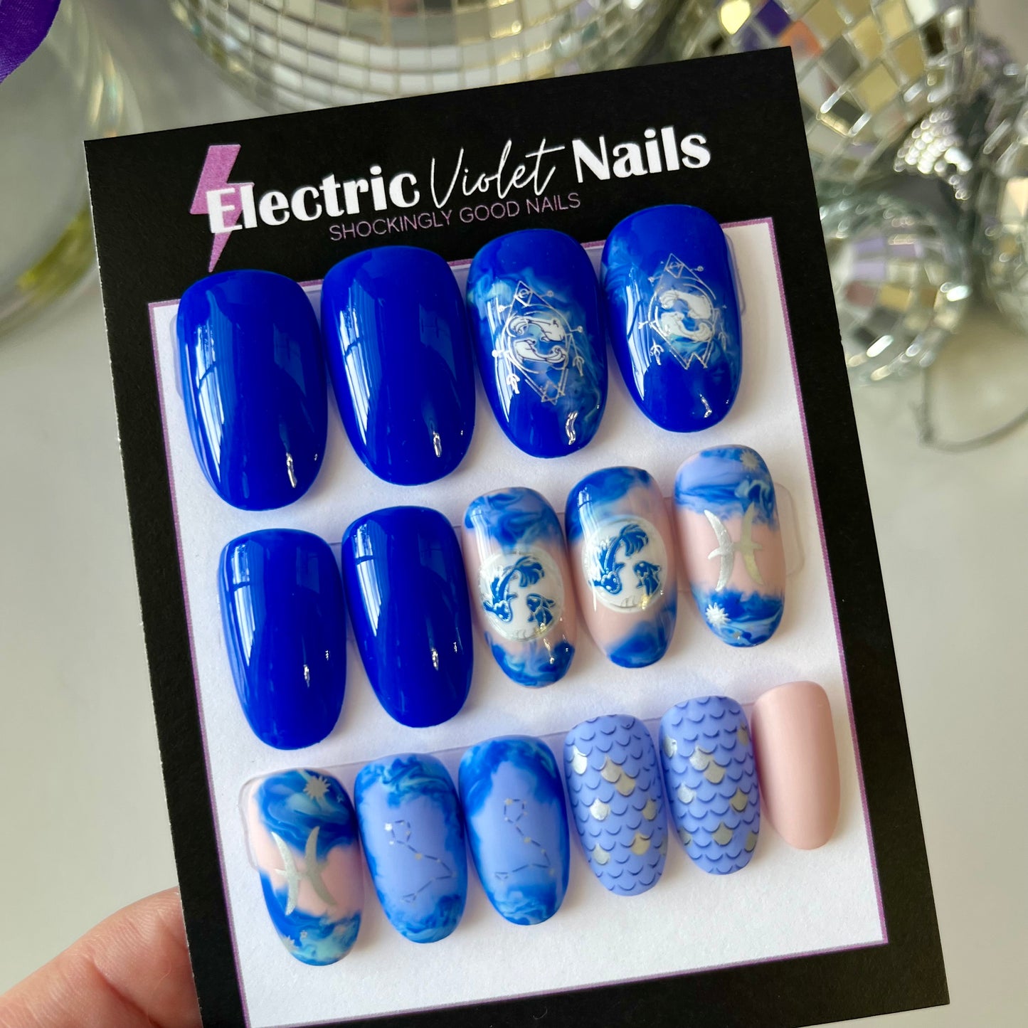 Pisces Zodiac Press-on Nail Set