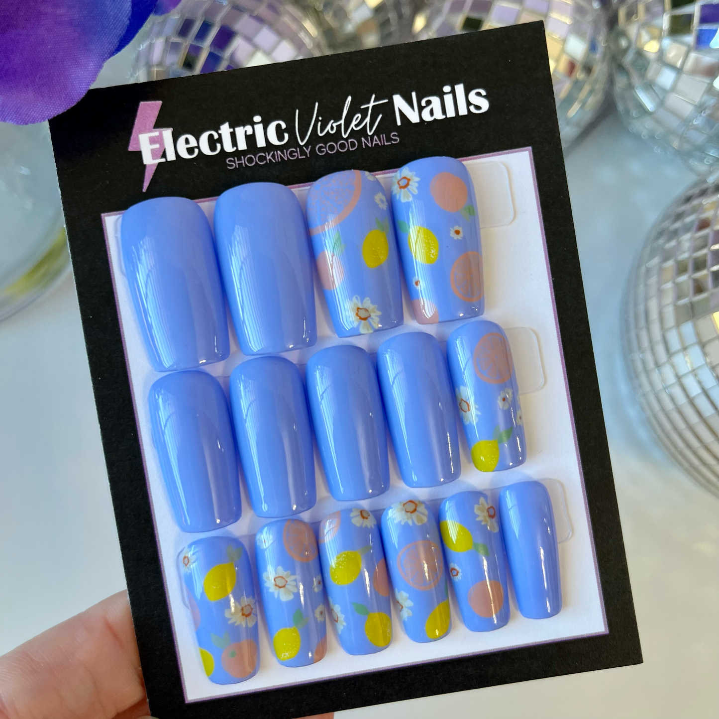 Medium Square Fruit Press-on Nail Set