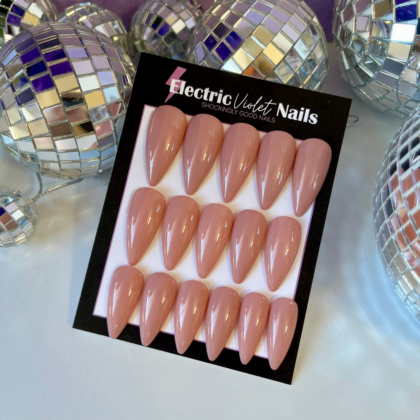 Stiletto Nude Press-on Nail Set