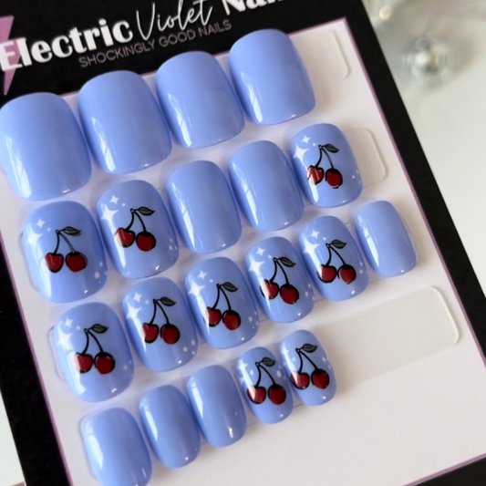 Cherry Press-on Nail Set