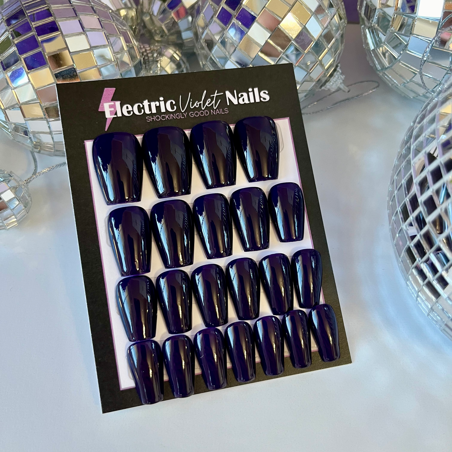Gothic Plum Solid Color Press-on Nail Set