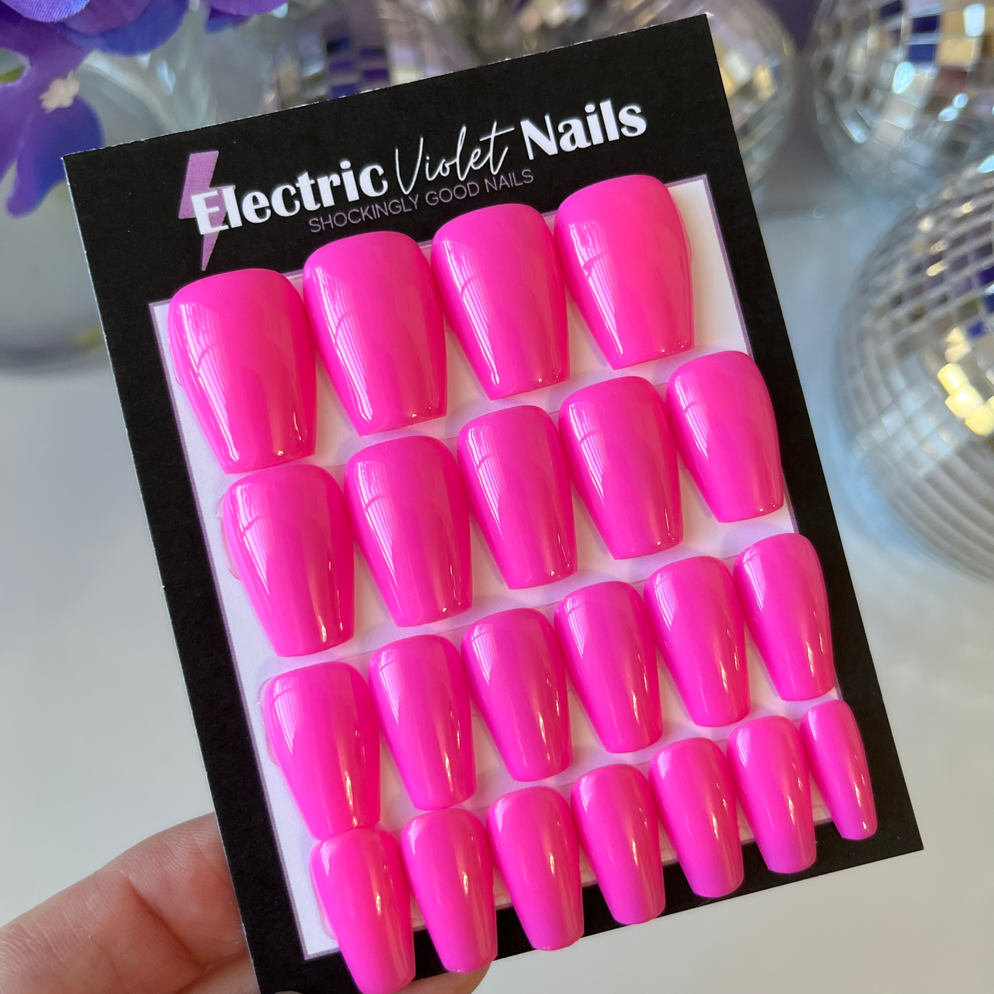 Hot Pink Press-on Nail Set