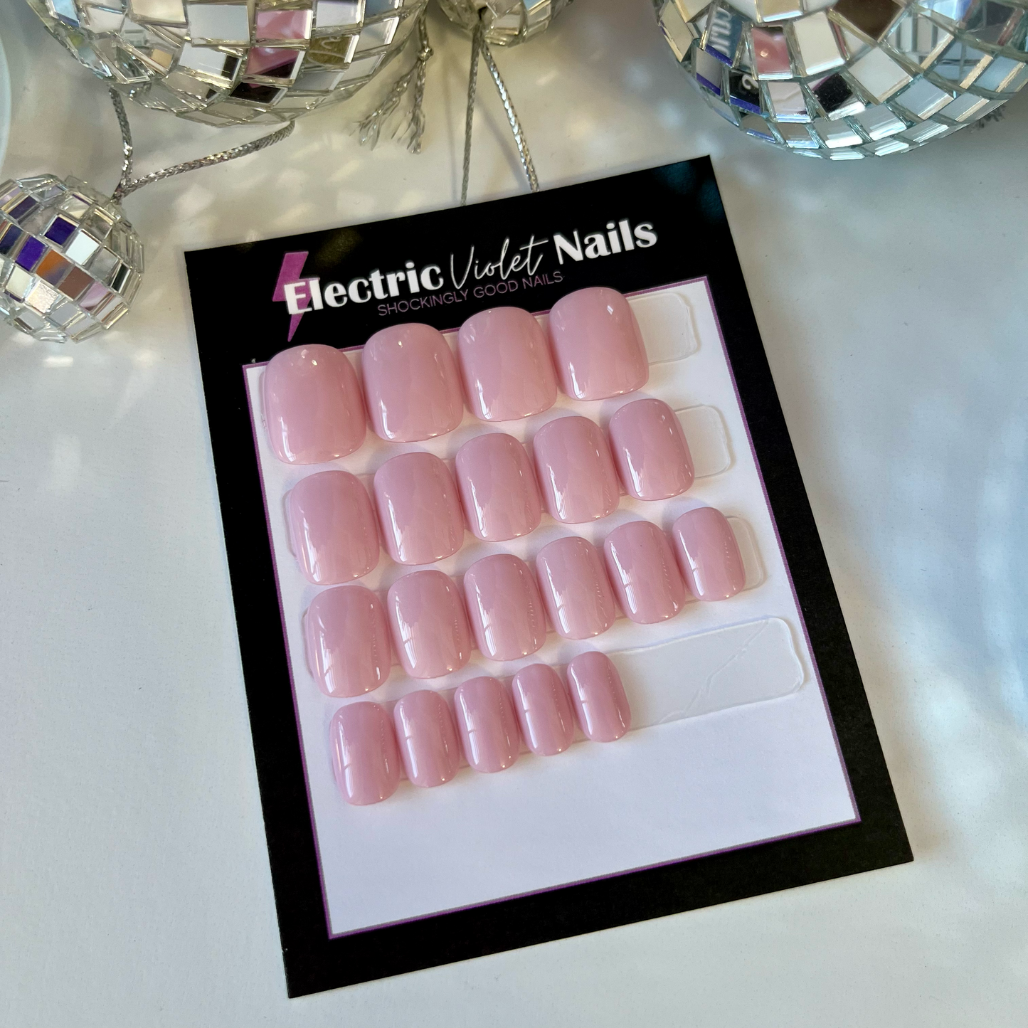 XXS Squoval Pink Nude Press-on Nail Set